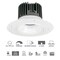 Jesco LED 4'' LED Eng/Trimless Flange 15W 5CCT 90CRI 0-10V White Downlight Fixture RLF-4515-RTL-UNI-SW5-WH - alternate 1